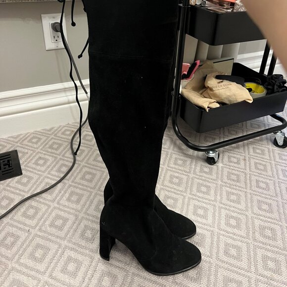 STUART WEITZMAN - Yulianaland Suede Over-The-Knee Boots - Picture 6 of 6